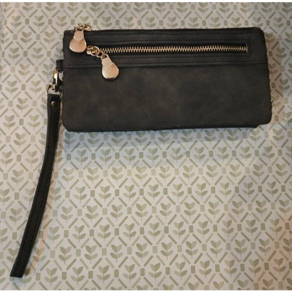 Ladies Gray Sueded LBB Wallet